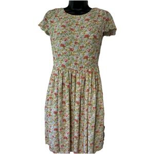 Matilda Jane Women's Size 2 Poppy Field Dress Hello Lovely Floral Scalloped Edge